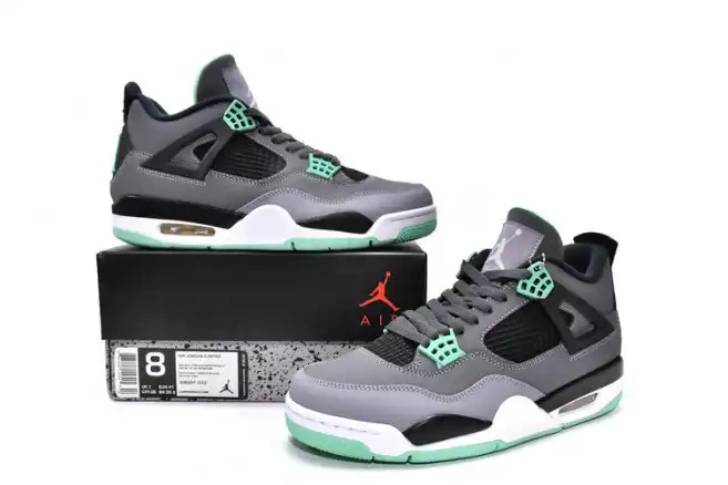 Rep Green 4 Jordan Retro Air Glow 308497-033 0622